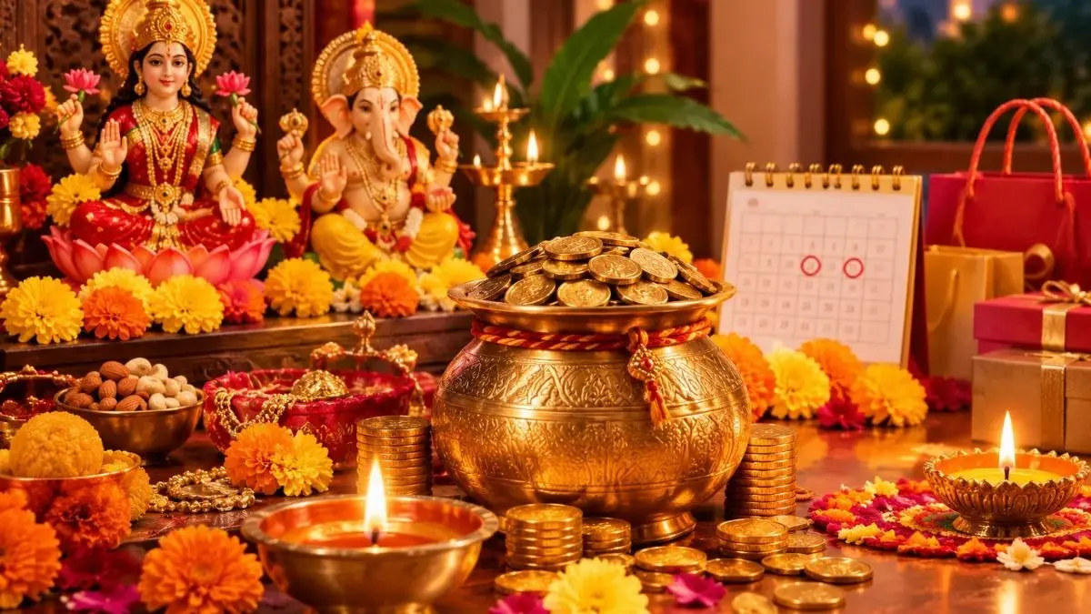 Dhanteras 2026 Date: 6 या 7 नवंबर? जानिए धनतेरस की सही तिथि और पूजा और खरीदारी का शुभ मुहूर्त Dhanteras 2026 Date: 6 या 7 नवंबर? जानिए धनतेरस की सही तिथि और पूजा और खरीदारी का शुभ मुहूर्त