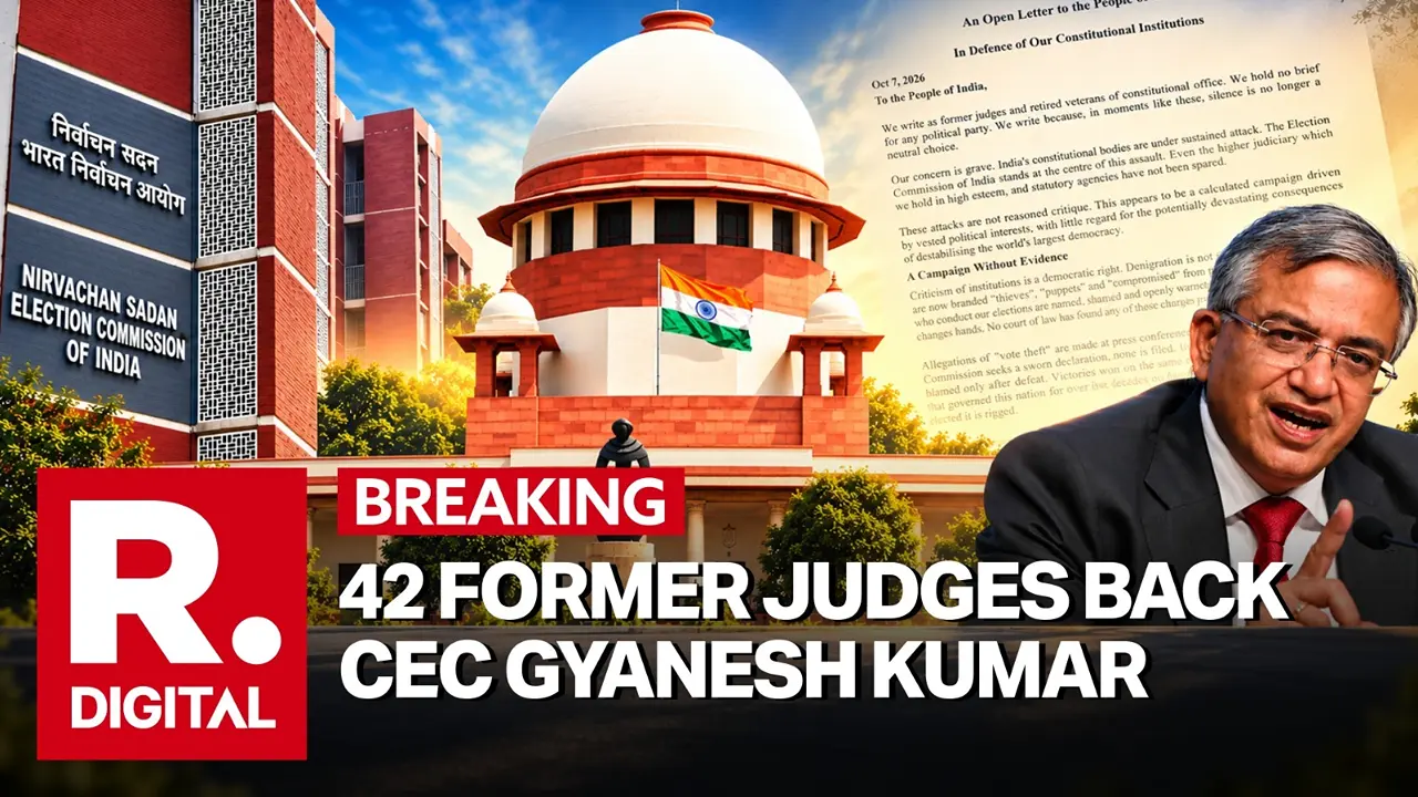'Don't Delegitimise Democracy': Ex-Judges Back EC, Call 'Vote Theft' Claims a Campaign Without Evidence 'Don't Delegitimise Democracy': Judges Back EC, Reject Vote Theft Claims