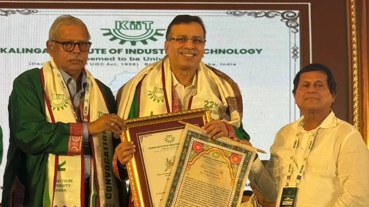 KIIT Confers Doctor Of Letters Honoris Causa On RPSG Group Chairman Dr Sanjiv Goenka At Bhubaneswar Ceremony Dr Sanjiv Goenka, Chairman of RPSG Group, receiving the Doctor of Letters Honoris Causa from KIIT at the special ceremony in Bhubaneswar