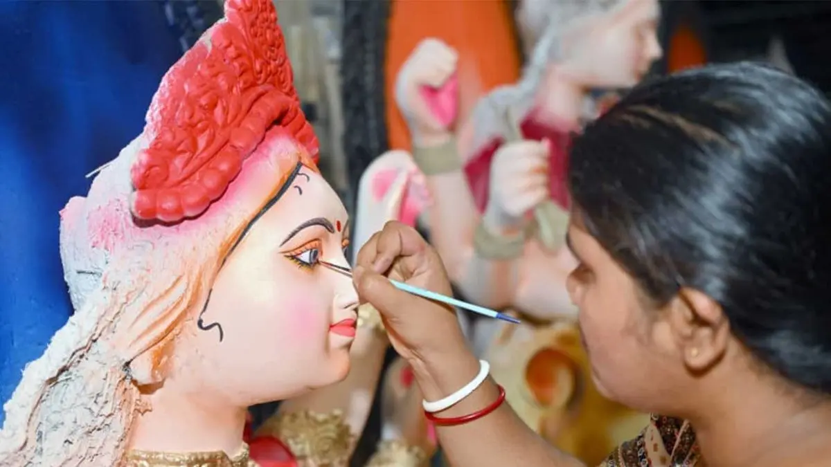 Durga Puja 2026: Idol-Making Preparations Gather Pace In Raipur Durga Puja 2026