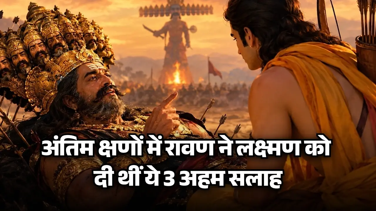 Dussehra 2026: 'किसी से शेयर न करें अपने सीक्रेट्स', अंतिम क्षणों में रावण ने लक्ष्मण को दी थीं ये 3 अहम सलाह Dussehra 2026: 'किसी से शेयर न करें अपने सीक्रेट्स', अंतिम क्षणों में रावण ने लक्ष्मण को दी थीं ये 3 अहम सलाह