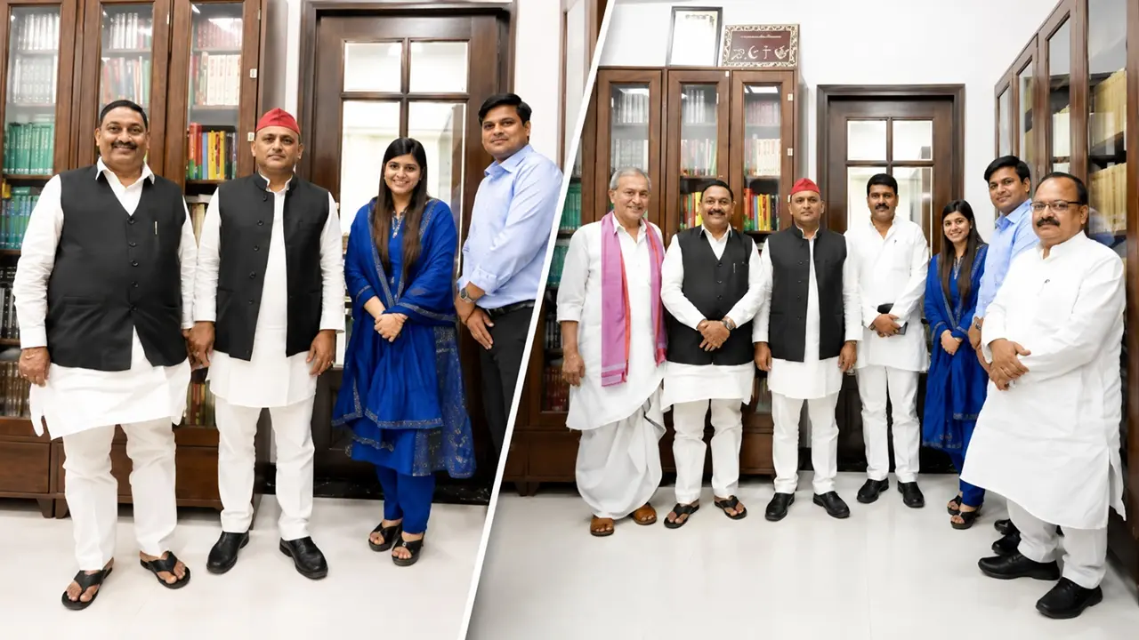 Former BJP MP Dharmendra Kashyap Joins Samajwadi Party in Lucknow Former BJP MP Dharmendra Kashyap Joins Samajwadi Party in Lucknow