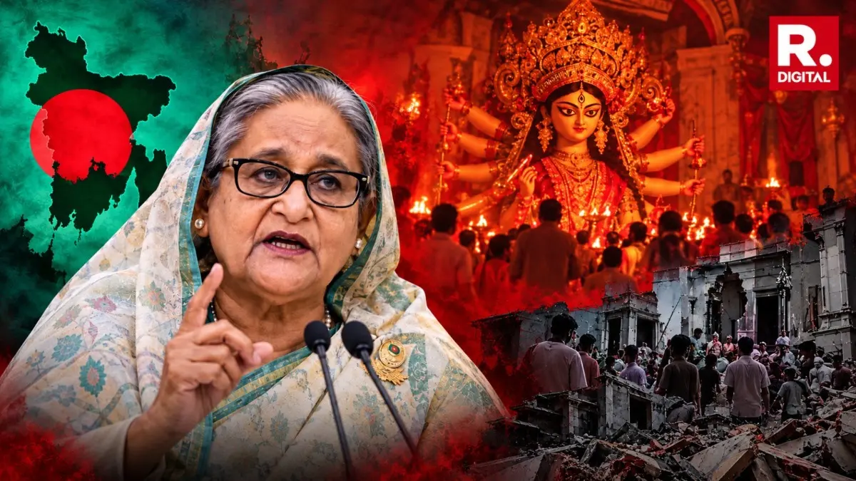 Former Bangladesh PM Sheikh Hasina Flags Minority Insecurity In Bangladesh Ahead Of Durga Puja Hasina Flags Minority Insecurity In Bangladesh Ahead Of Durga Puja