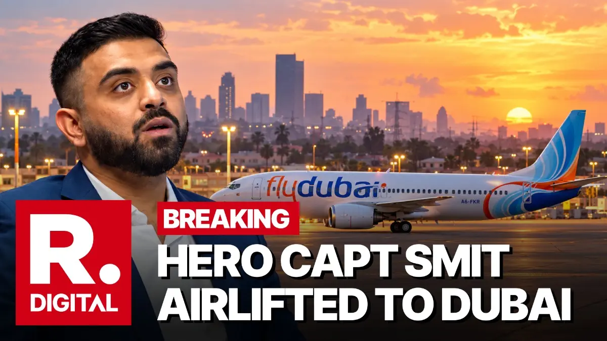 Hero Pilot Smit Machchhar Airlifted To Dubai For Further Treatment After Flydubai Cockpit Attack Hero Captain Smit Machchhar Airlifted to Dubai For Further Treatment