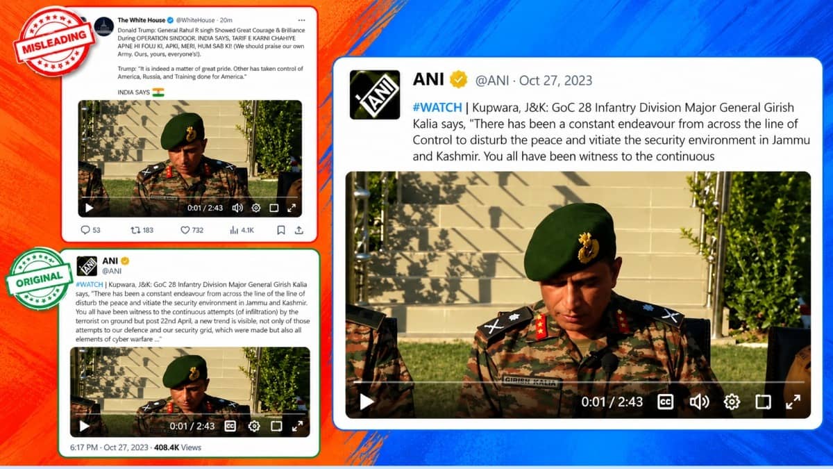 Indian Army Debunks Manipulated Video Falsely Claiming Chinese Control Over Arunachal Border Areas