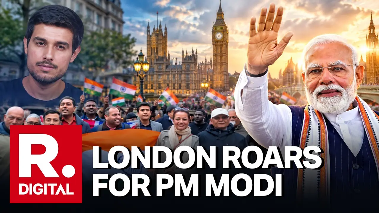 Indian Diaspora Holds Pro-Modi Counter-Protest in London as Delhi Sees Tiranga Rally Detentions Indian Diaspora in London Stages Counter-Protest in Support of PM Modi