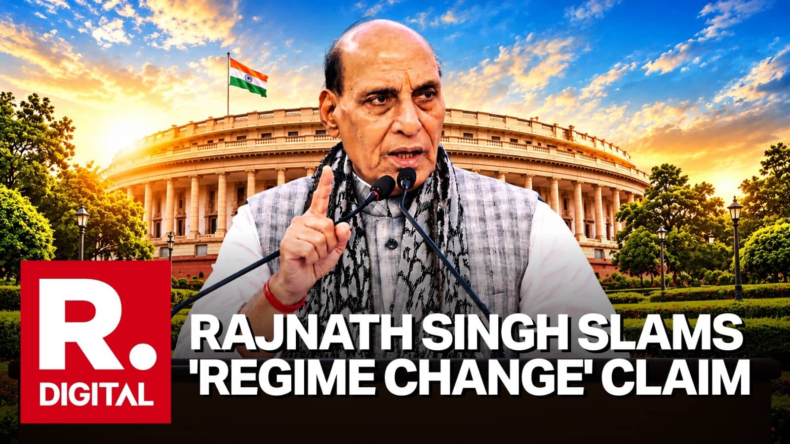 'Indira Locked Democracy Behind Bars, Rahul Keeps Constitution in Pocket': Rajnath Singh Lists Congress's 'Four Unforgivable Crimes'