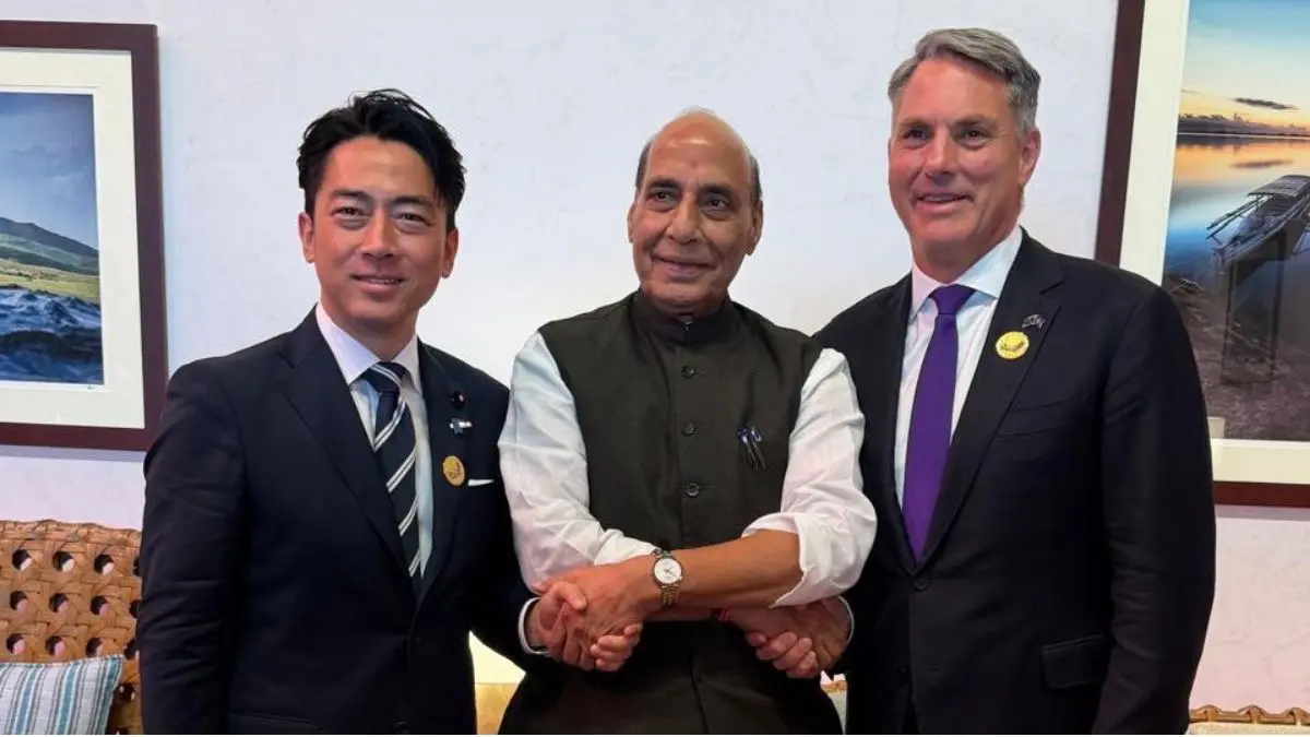 ‘JAI: Japan, Australia, India’: Rajnath Singh Highlights Indo-Pacific Ties With Defence Chiefs ‘JAI: Japan, Australia, India’: Rajnath Singh Highlights Indo-Pacific Ties With Defence Chiefs