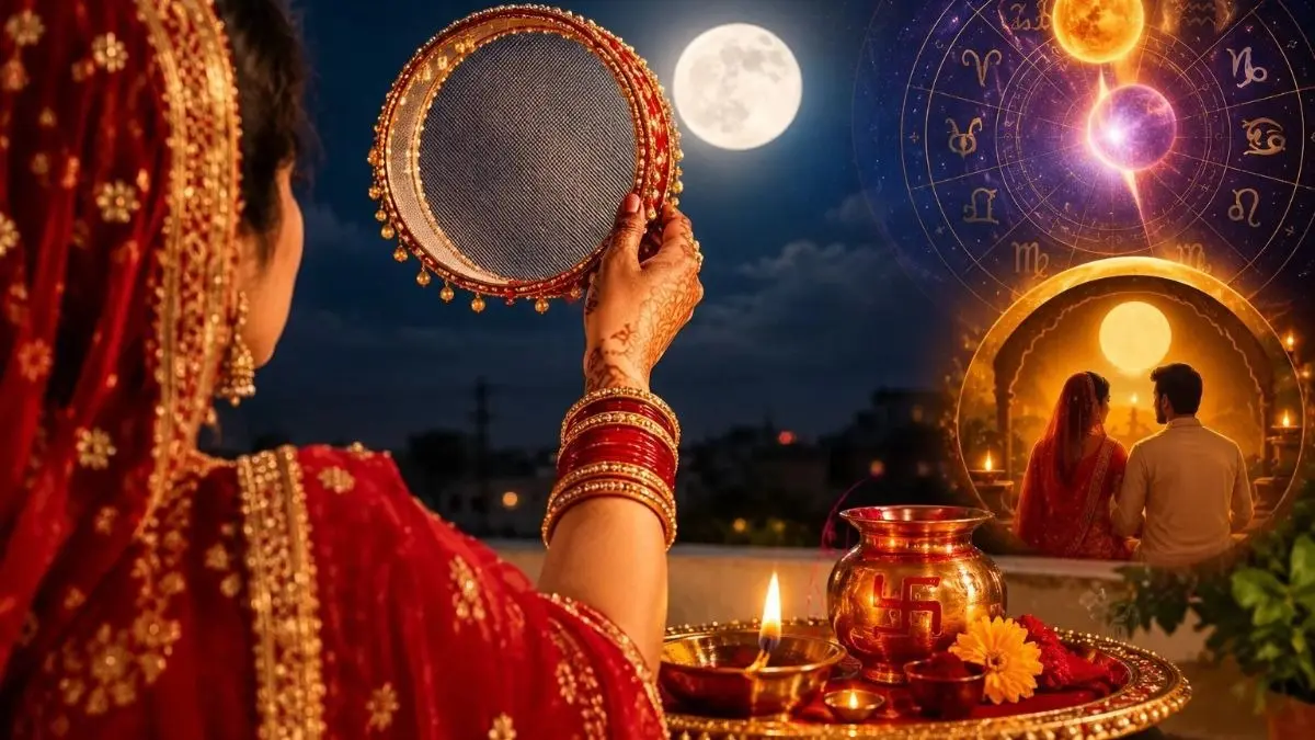 Karwa Chauth 2026: करवा चौथ के दिन 100 साल बाद बन रहे 2 दुर्लभ राजयोग... जानें पूजा मुहूर्त, पूजा विधि, मंत्र और चांद निकलने का सही समय Karwa Chauth 2026 : 100 साल बाद बन रहे 2 दुर्लभ राजयोग... जानें पूजा मुहूर्त, पूजा विधि, मंत्र और चांद निकलने का सही समय