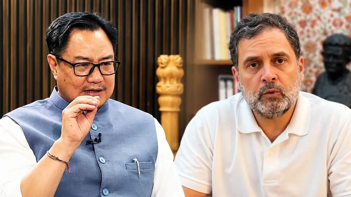 'किसी खानदान में जन्म लेने भर से आप प्रधानमंत्री नहीं बन सकते, जनादेश प्राप्त करना है तो सेवा कीजिए...', राहुल गांधी पर किरेन रिजिजू का हमला Kiren Rijiju ECI Rahul Gandhi Gyanesh Kumar