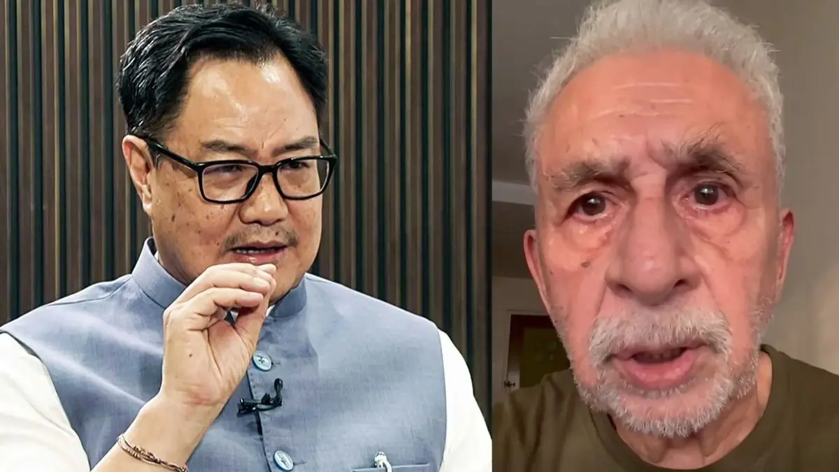 'उनके असली चरित्र का देर से पता चला...', नसीरुद्दीन शाह के दिमागी नक्सल वाले बयान पर रिजिजू का रिएक्शन, एक्टर को बताया खतरनाक Kiren Rijiju on Naseeruddin Shah