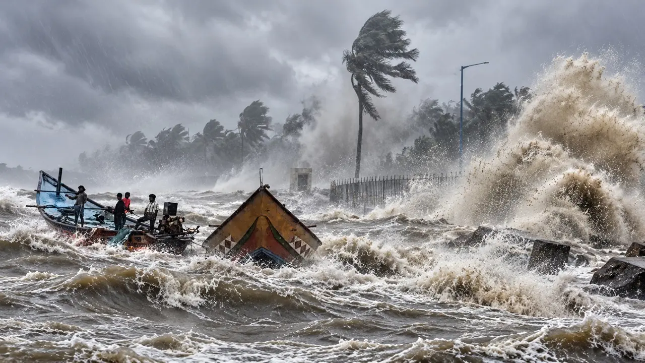 लैंडफॉल के समय 140 किमी की स्पीड से चलेगी हवांए... इन राज्यों में भारी तबाही मचा सकता है अर्नब, ऑरेंज अर्लट जारी; कैसी है तैयारी? लैंडफॉल के समय 140 किमी की स्पीड से चलेगी हवांए... इन राज्यों में भारी तबाही मचा सकता है अर्नब, ऑरेंज अर्लट जारी; कैसी है तैयारी?