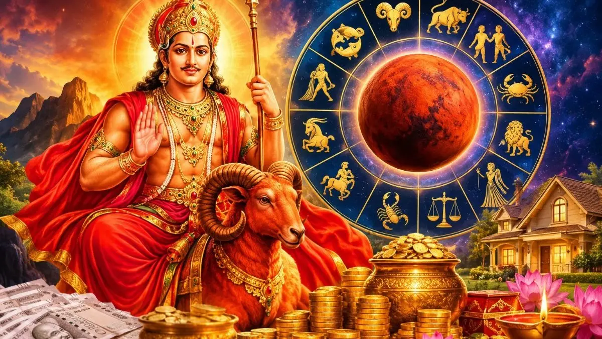 Mangal Gochar 2026: 12 नवंबर तक चमकेगी 5 राशियों की किस्मत, होगा खूब धन लाभ; घर में आएगी सुख-समृद्धि Mangal Gochar 2026: 12 नवंबर तक चमकेगी 5 राशियों की किस्मत, होगा खूब धन लाभ; घर में आएगी सुख-समृद्धि