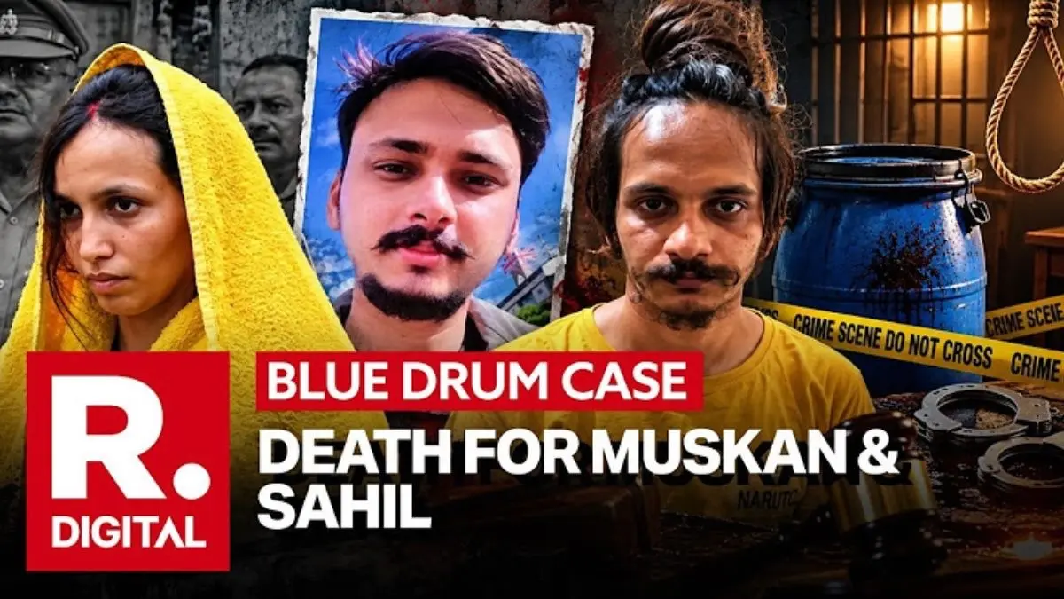 Meerut Blue Drum Murder: Court Orders Death Penalty To Muskan & Lover Sahil For Killing Saurabh Rajput Meerut Blue Drum Murder: Court Awards Death Penalty To Muskan, Sahil For Killing Merchant Navy Officer Saurabh Rajput
