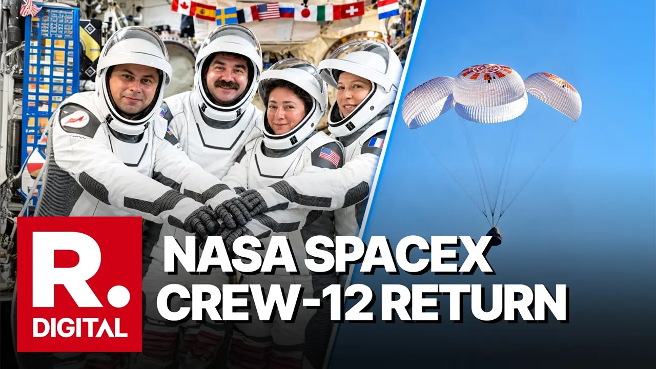 NASA’s SpaceX Crew-12 Astronauts Return to Earth After Historic Trip NASA’s SpaceX Crew-12 Astronauts Return to Earth After Historic Trip
