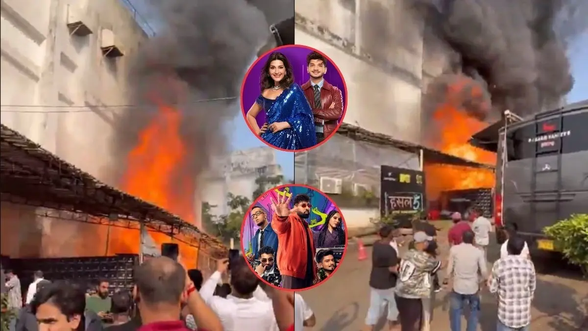 Not Ramayana, Massive Fire Broke Out At Pati Patni Aur Panga 2 And MTV Hustle 5 Sets, No Casualties Reported Not Ramayana, Massive Fire Broke Out At Pati Patni Aur Panga 2 and MTV Hustle 5 Sets