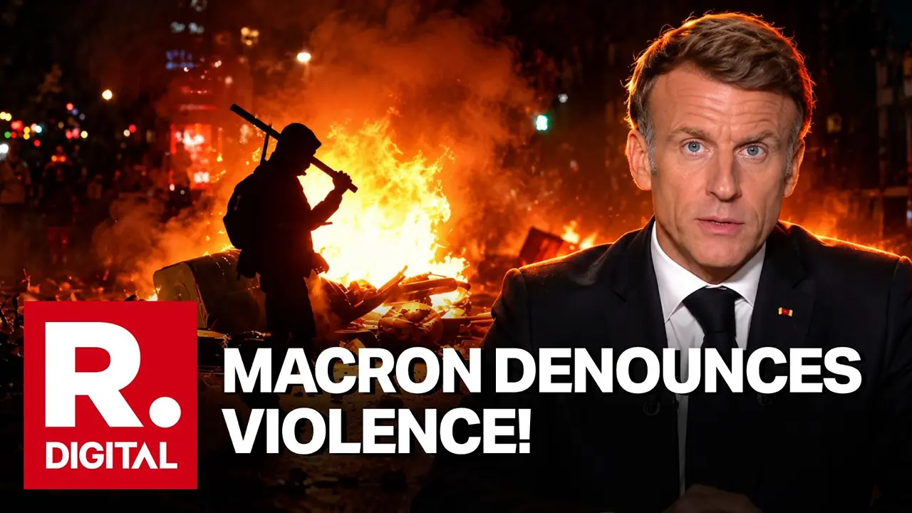 'Nothing Justifies It': Macron Vows Tough Action Against Rioters, Announces Policy Reforms Amid France Unrest 'Nothing Justifies It': Macron Condemns Violence, Vows Tough Action
