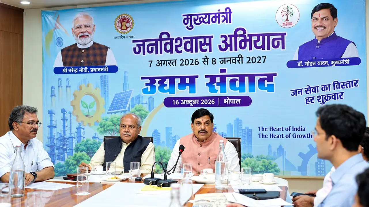औद्योगिक विकास को गति देने तथा निवेश को प्रोत्साहित करने के लिए प्रतिबद्ध है राज्य सरकार - मुख्यमंत्री डॉ. यादव औद्योगिक विकास को गति देने तथा निवेश को प्रोत्साहित करने के लिए प्रतिबद्ध है राज्य सरकार - मुख्यमंत्री डॉ. यादव