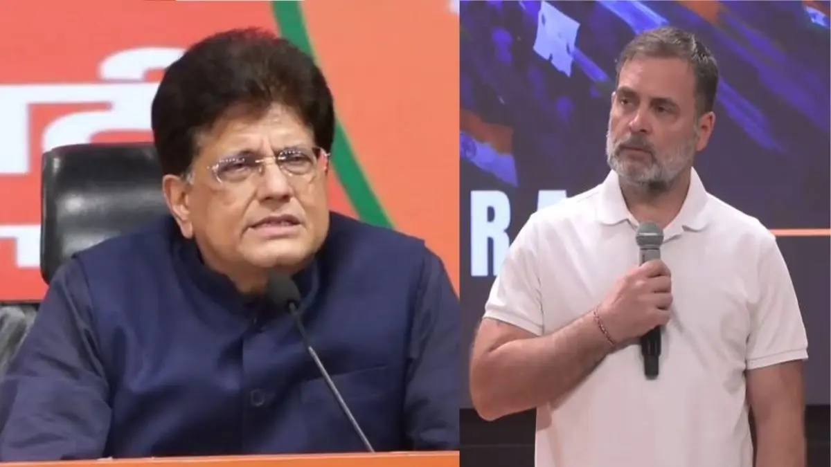 'चुनाव आयोग की निष्पक्षता पर सवाल उठाने वाली कांग्रेस ने एक CEC को पार्टी से उम्मीदवार बनाया, एक को कैबिनेट...', पीयूष गोयल ने राहुल गांधी को घेरा Piyush Goyal hits out at Oppn rahul gandhi