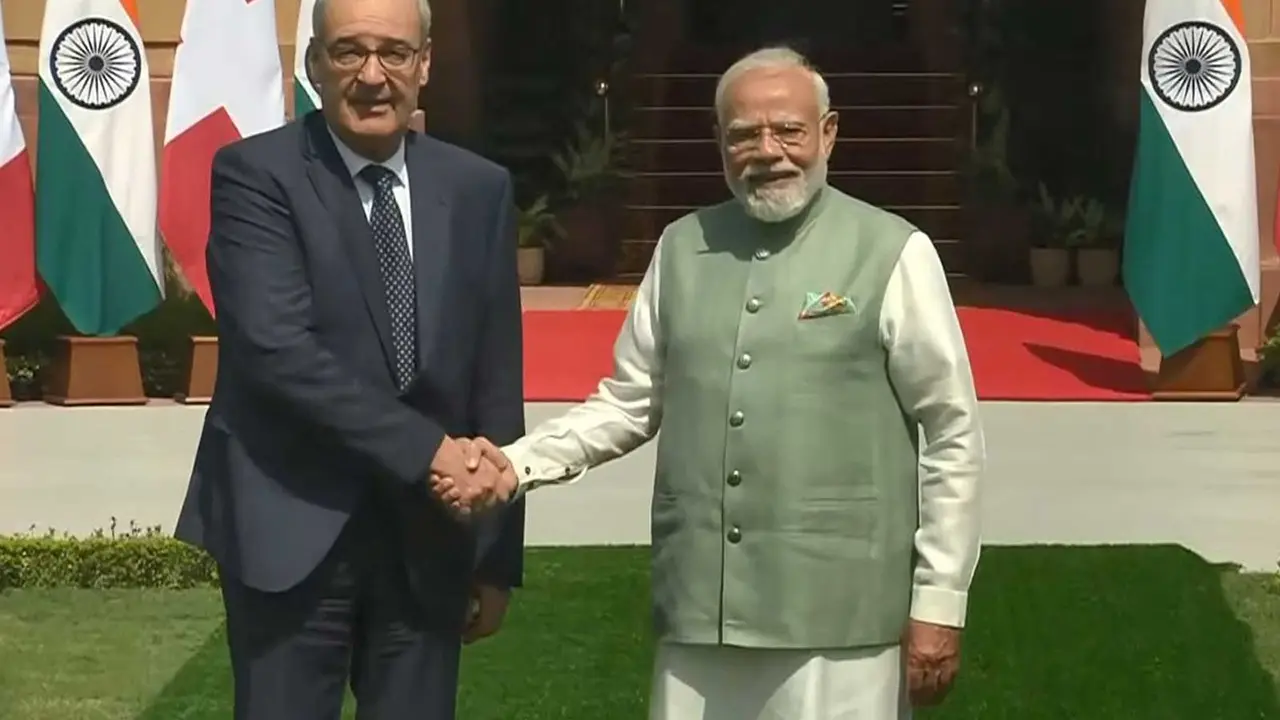 PM Modi and Swiss President Guy Parmelin Hold Bilateral Talks at Hyderabad House to Deepen Trade, Innovation, and Mobility | Key Points PM Modi and Swiss President Guy Parmelin Meet at Hyderabad House to Deepen Trade, Innovation, and Mobility | Key Points