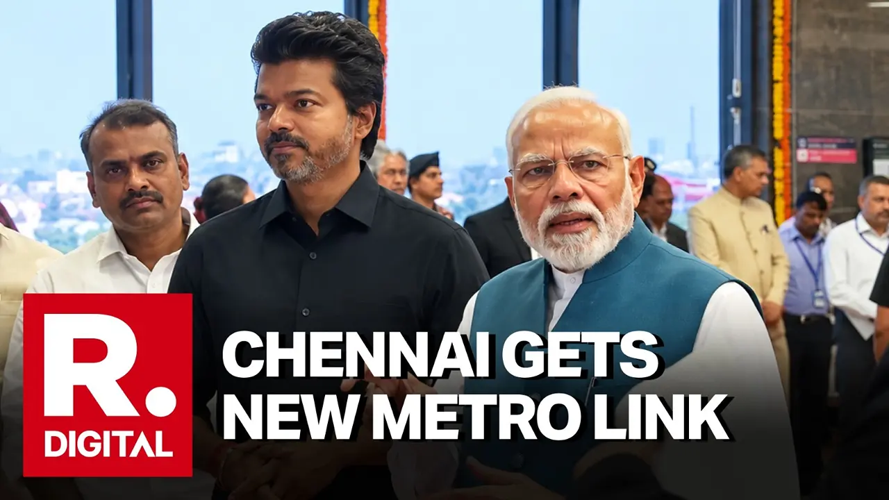 PM Modi Inaugurates Chennai Metro Phase II Stretch Built at Rs 4,900 Crore in Tamil Nadu PM Modi Inaugurates Chennai Metro Phase II Stretch Built at Rs 4,900 Crore in Tamil Nadu