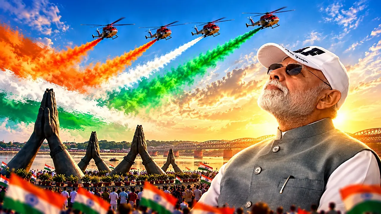 सिर पर कैप, आंखों पर चश्मा और... PM मोदी ने देखा भारतीय वायु सेना का 'विंग्स ओवर गंगा' एयर शो, राफेल-सुखोई जैसे 52 लड़ाकू विमानों ने दिखाया करतब PM Modi witnesses Air Show at Namo Ghat in Varanasi