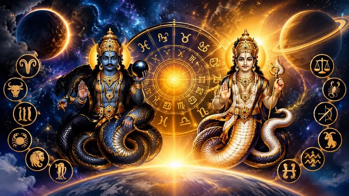 Rahu-Ketu Gochar 2026 Lucky Zodiac: शनिवार के दिन राहु-केतु बदलने जा रहे हैं अपनी चाल, इन 6 राशियों के कष्ट होंगे दूर; गोल्डन टाइम होगा शुरू Rahu-Ketu Gochar 2026 Lucky Zodiac: शनिवार के दिन राहु-केतु बदलने जा रहे हैं अपनी चाल, इन 6 राशियों के कष्ट होंगे दूर; गोल्डन टाइम होगा शुरू