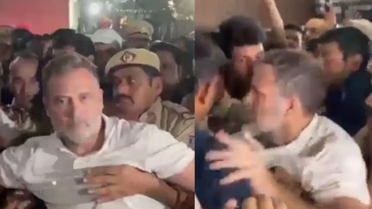 राहुल गांधी हिरासत में लिए गए, आकाशवाणी भवन के बाहर भारी हंगामा; क्या बोलीं प्रियंका गांधी? Rahul Gandhi Among INDI Bloc Leaders Detained in CEC Protest