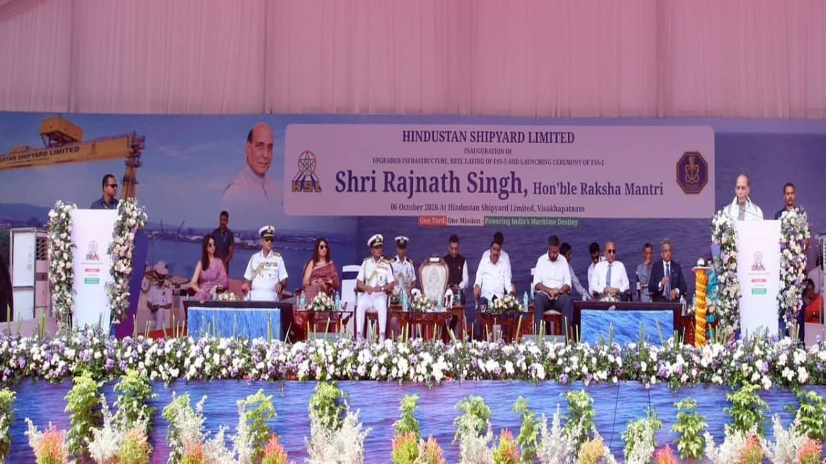 Rajnath Singh Launches FSS-1 as HSL Boosts Naval Shipbuilding Capacity