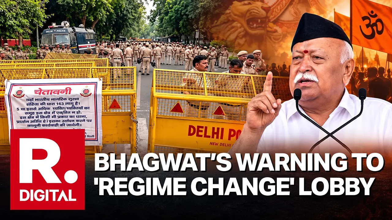 'Regime Change Neither Happened nor Will It Happen': RSS Chief Mohan Bhagwat 'Regime Change Neither Happened nor Will It Happen': RSS Chief Mohan Bhagwat