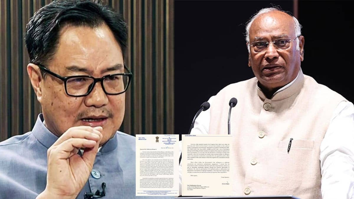 Rijiju replies to Mallikarjun Kharge's letter to PM Modi over delimitation
