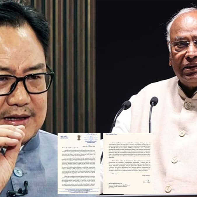 Rijiju replies to Mallikarjun Kharge's letter to PM Modi over delimitation