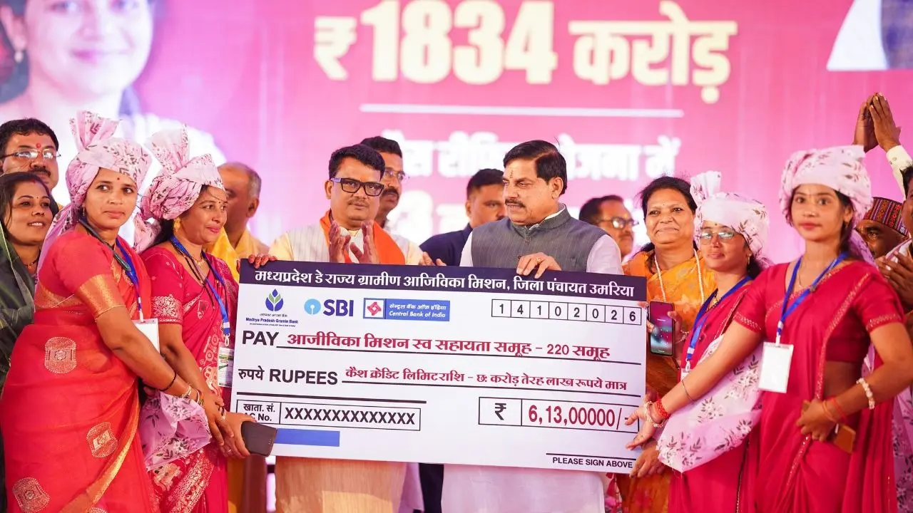 नवरात्रि पर खिले लाड़ली बहनों के चेहरे, सीएम डॉ. मोहन यादव ने खातों में ट्रांसफर किए 1834 करोड़ सीएम मोहन यादव ने लाड़ली बहनों के खातों में ट्रांसफर किए 1834 करोड़