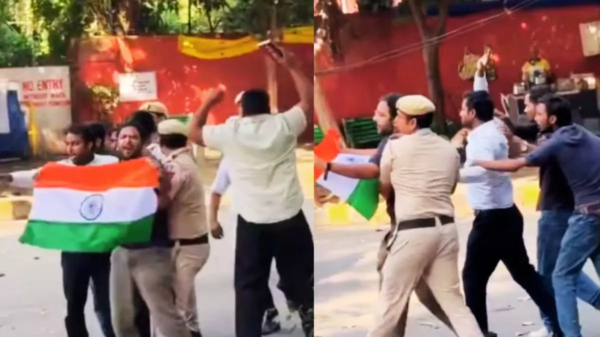 सौरभ दास और आशुतोष रांका फिर हिरासत में लिए गए, जंतर-मंतर पर बैरिकेडिंग तोड़ने के बाद पुलिस ने की कार्रवाई Saurabh Das and Ashutosh Ranka have been taken into custody again.
