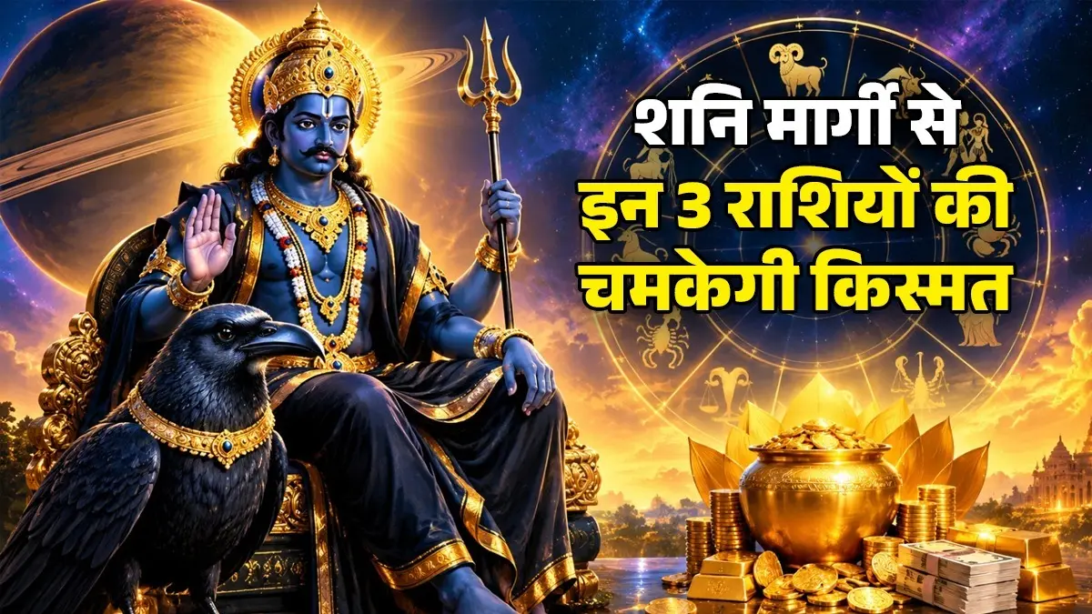 Shani Margi 2026 Lucky Rashi: 11 दिसंबर से शनि होने जा रहे हैं मार्गी, इन 3 राशियों की चमकेगी किस्मत; होगा जबरदस्त धन लाभ Shani Margi 2026 Lucky Rashi: 11 दिसंबर से शनि होने जा रहे हैं मार्गी, इन 3 राशियों की चमकेगी किस्मत; होगा जबरदस्त धन लाभ