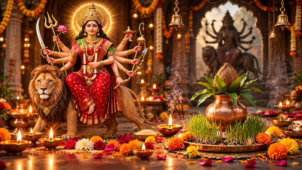 Shardiya Navratri 2026: कल से शुरू हो रहा है शारदीय नवरात्रि, घटस्थापना से लेकर पूजा मुहूर्त, सामग्री और व्रत कथा के बारे में यहां पढ़ें Shardiya Navratri 2026: कल से शुरू हो रहा है शारदीय नवरात्रि, घटस्थापना से लेकर पूजा मुहूर्त, सामग्री और व्रत कथा के बारे में यहां पढ़ें