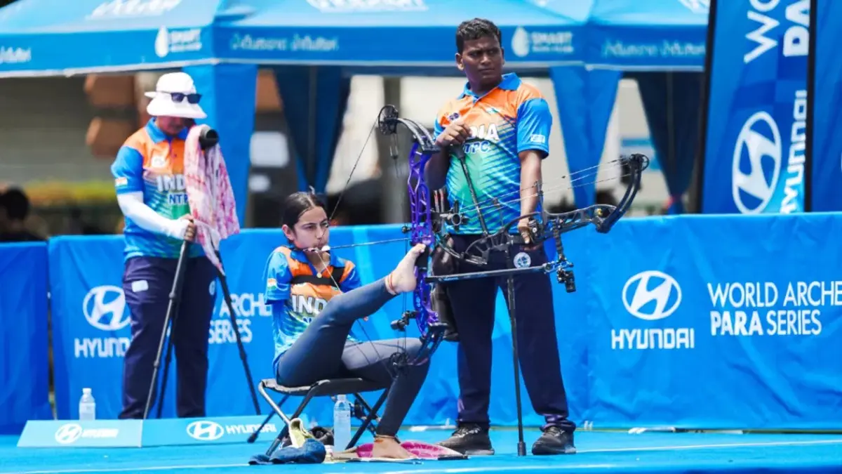 Asian Para Games 2026: Sheetal Devi, Toman Kumar Win Compound Mixed Team Gold, India's 16th Gold Medal Sheetal Devi-Toman Kumar Win Archery Gold at Asian Para Games 2026