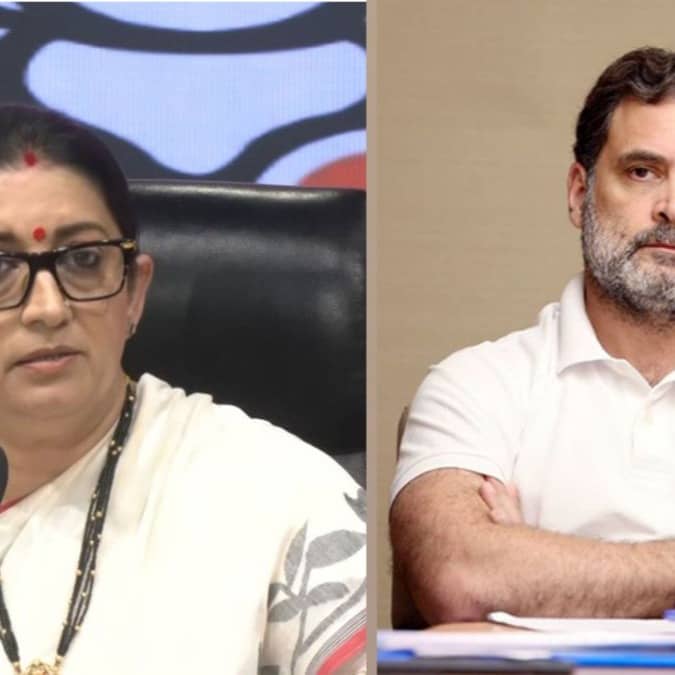 Smriti Irani hit out Rahul Gandhi incapable of contesting election on his own strength over delhi sir and cec protest