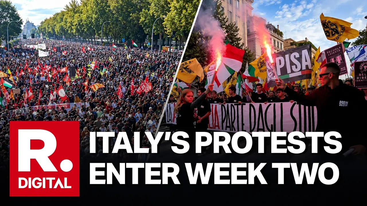 Soldiers Guard Center of Milan as Thousands of Protesters March in Cities Across Europe Soldiers Guard Milan as Thousands March in Cities Across Europe