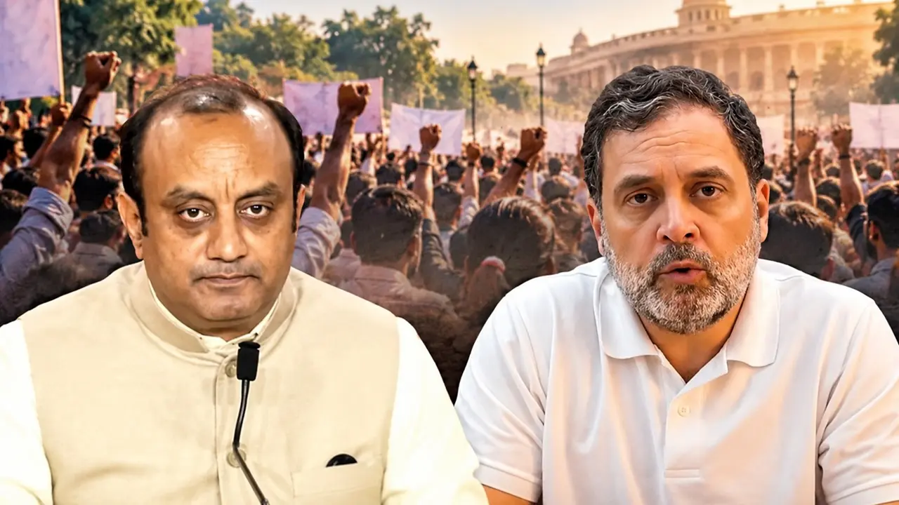 'विधानसभा चुनावों में कभी डेरा डालकर राहुल गांधी ने प्रचार नहीं किया, ये कामचोर हैं और वोट चोरी का आरोप लगा रहे', BJP का कांग्रेस पर जोरदार हमला Sudhanshu Trivedi & Rahul Gandhi