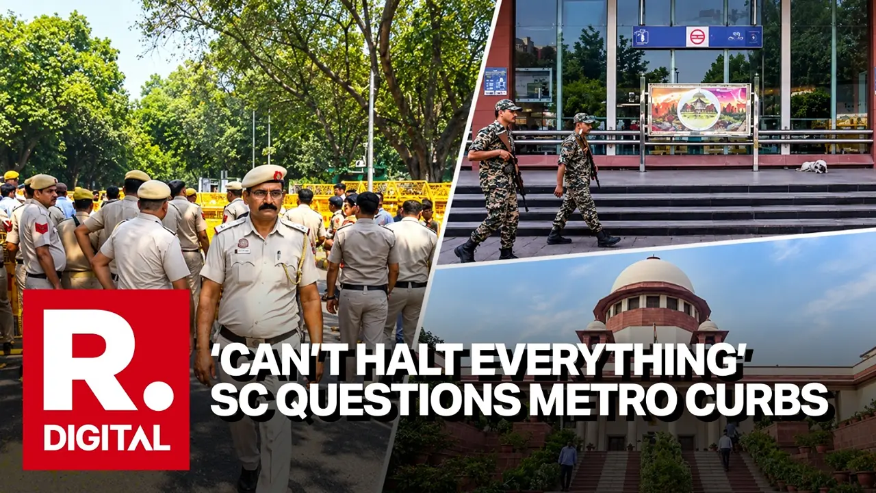 'Can't Halt Everything': SC Bars Complete Metro Shutdown Ahead Of CJP Protest, Seeks Relief For Commuters Supreme Court Bars Complete Delhi Metro Shutdown Ahead of CJP Protest