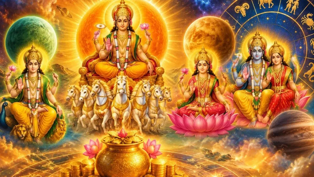 Surya Gochar 2026: सूर्य का महागोचर... 17 अक्टूबर से इन 3 राशियों की चमकेगी किस्मत, बनेंगे धन लाभ के योग Surya Gochar 2026: सूर्य का महागोचर... 17 अक्टूबर से इन 3 राशियों की चमकेगी किस्मत, बनेंगे धन लाभ के योग
