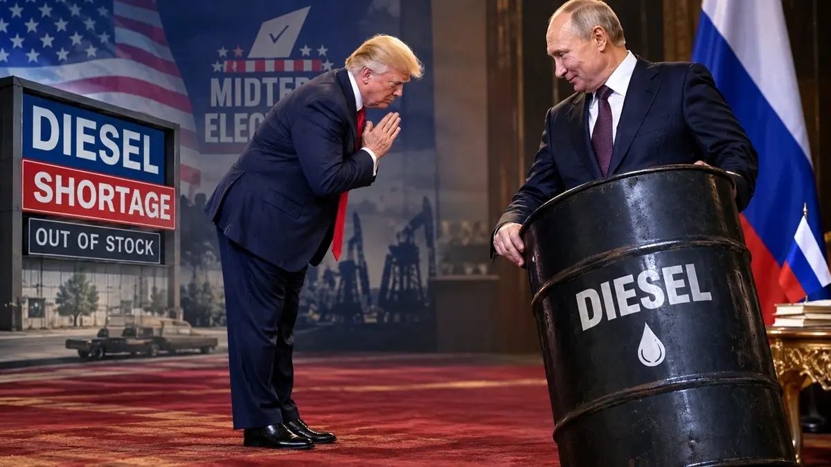 Threatened India, China Over Russian Oil Purchase, Now Self-Proclaimed Boss Trump Lines Up Before Putin For Diesel Amid Severe US Shortage Threatened India, China Over Russian Oil Purchase, Now Self-Proclaimed Boss Trump Chases Putin For Diesel Amid Shortage