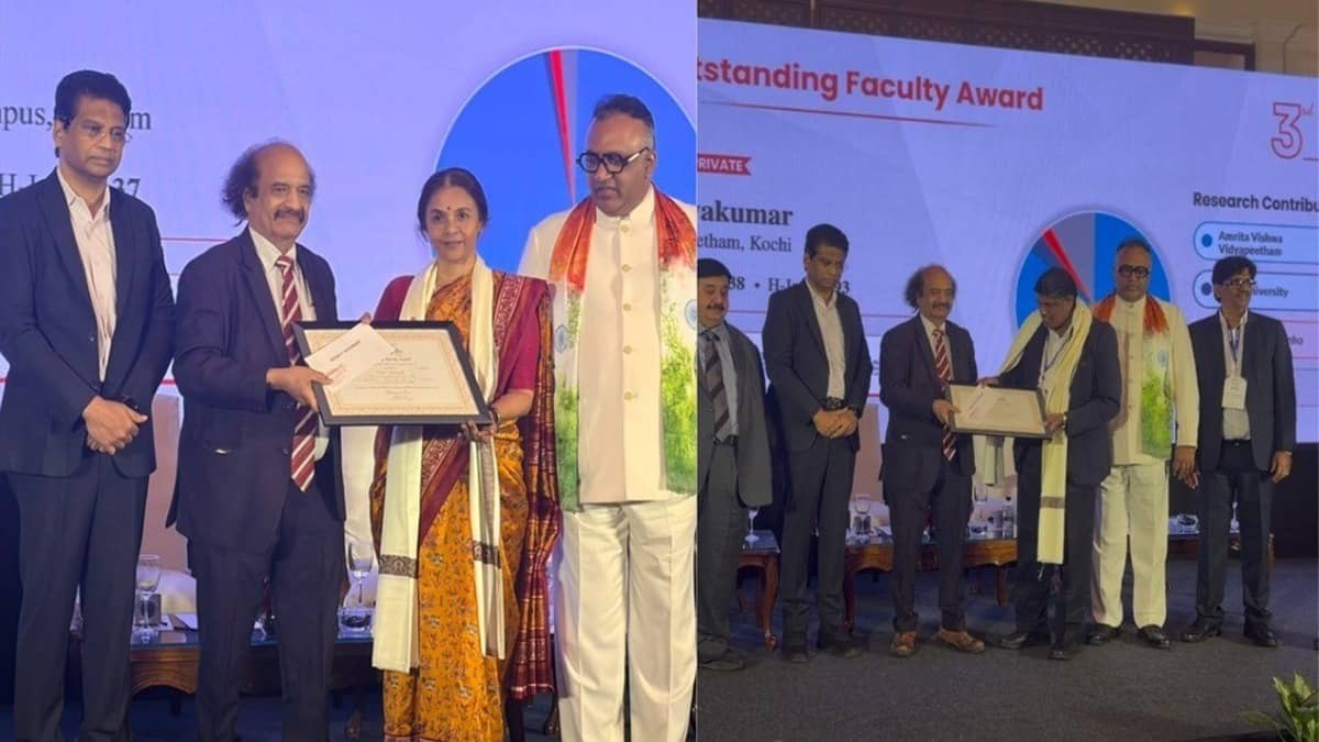 Two Amrita University Professors Honoured Among India’s Outstanding Researchers Across Social Sciences And Chemistry