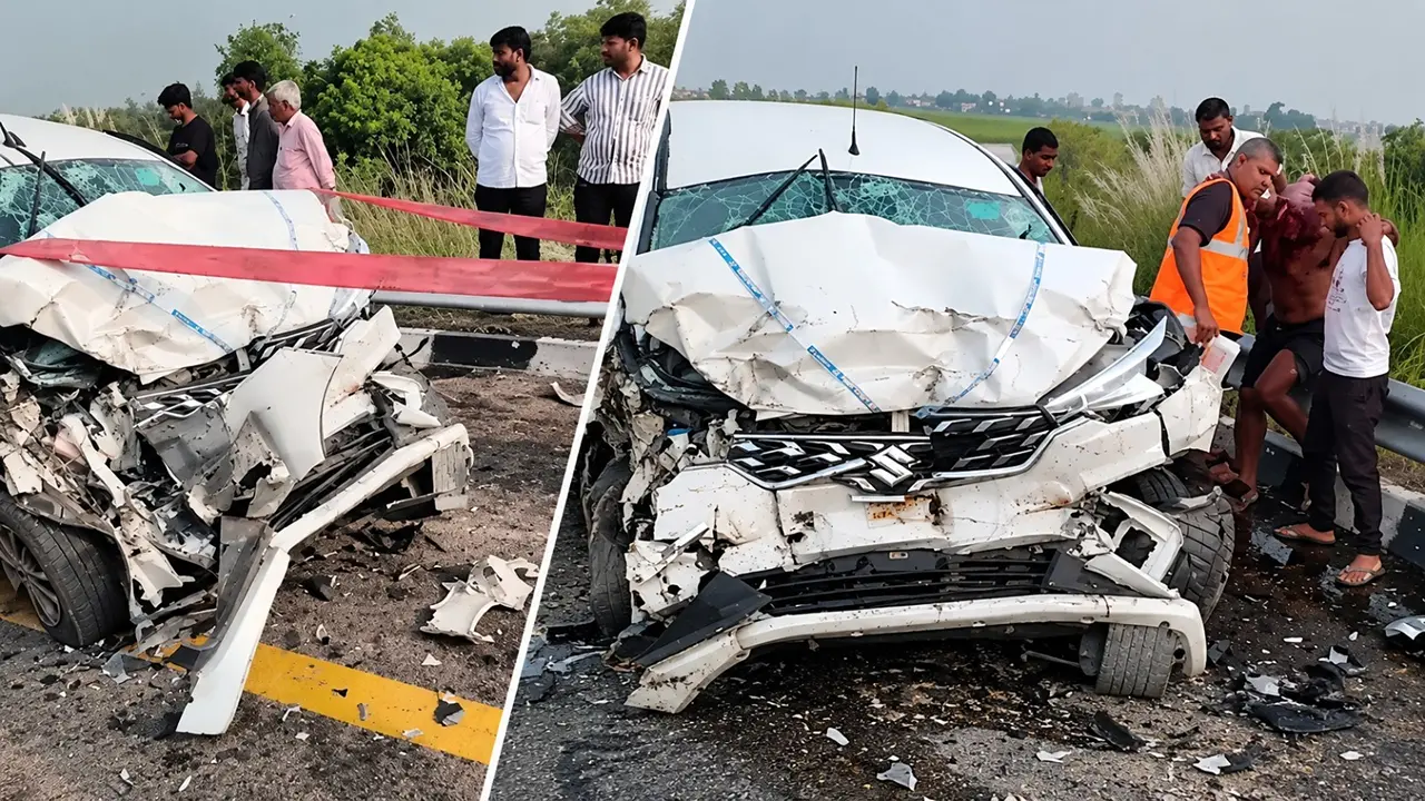 UP: खड़े ट्रक में जा घुसी तेज रफ्तार कार, 3 टेनिस खिलाड़ियों की मौके पर मौत, तीन घायल; पूर्वांचल एक्सप्रेसवे पर भीषण सड़क हादसा UP Road Accident