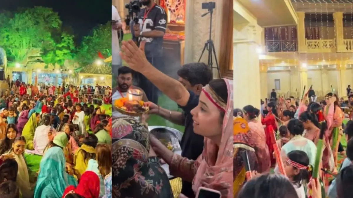 जगमगाती रोशनियां, गूंजते जयकारे और चुनरी से सजे माता के दरबार... पाकिस्तान में नवरात्रि की धूम, कराची में हिंदुओं ने यूं मनाया जश्न- VIDEO Viral Video