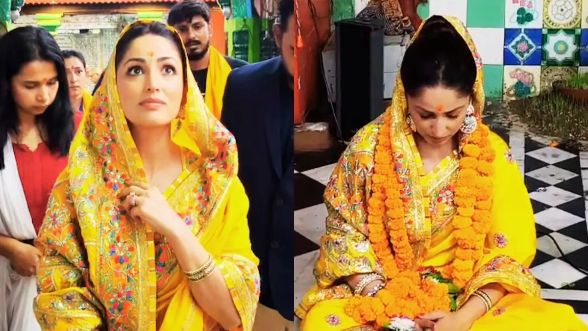 'नई नवेली' की रिलीज से पहले अयोध्या पहुंचीं यामी गौतम, रामलला के दरबार में हुईं नतमस्तक; फिल्म की कामयाबी का मांगा आशीर्वाद Yami Gautam
