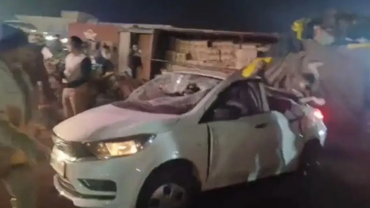 3 Killed, 2 Others Injured As Truck Overturns On Car In Dausa Near Mehandipur Balaji 3 killed, 2 others injured as truck overturns on car in Rajasthan's Dausa