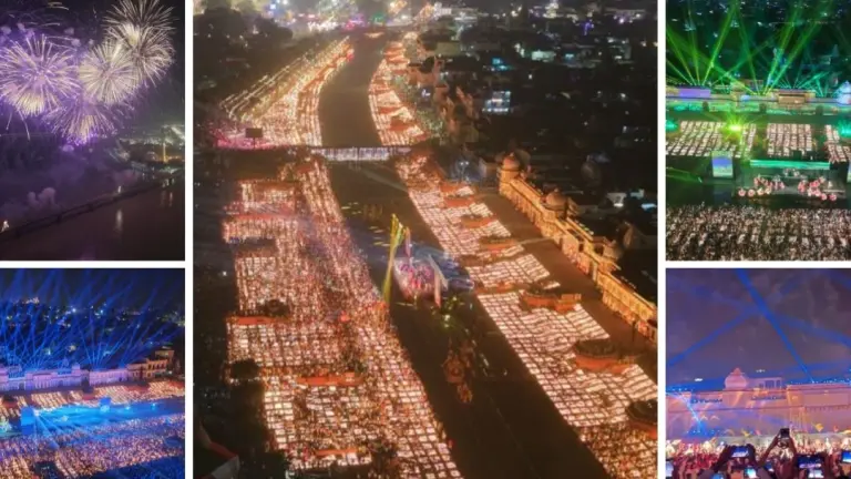 भव्य, दिव्य, अलौकिक...गिनीज वर्ल्ड रिकॉर्ड में दर्ज हुआ अयोध्या दीपोत्सव, 26 लाख दीयों से रोशन हुई रामनगरी; मन मोह लेंगी ये तस्वीरें Ayodhya Deepotsav 2025