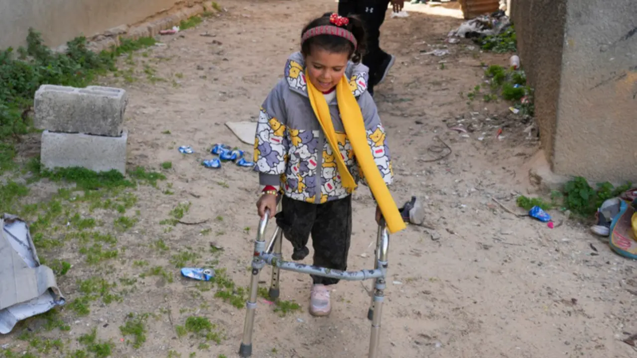 5-Year-Old Amputee in Gaza Sila Abu Aklan